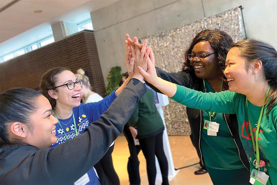 Some people are high-fiving