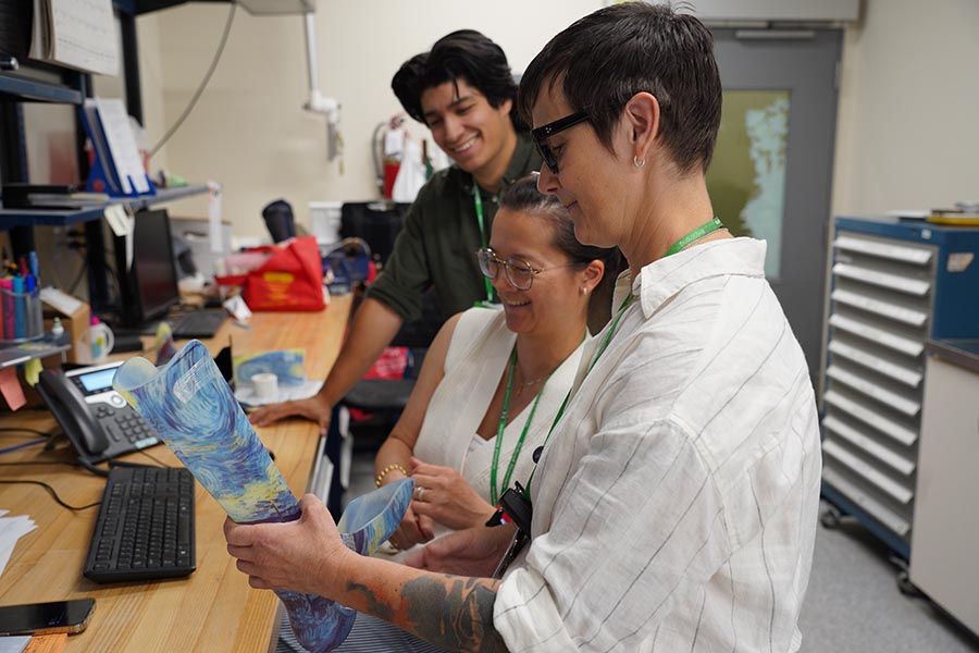 Sheila with teammates