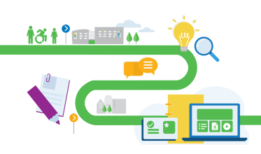 pathway leading through knowledge items