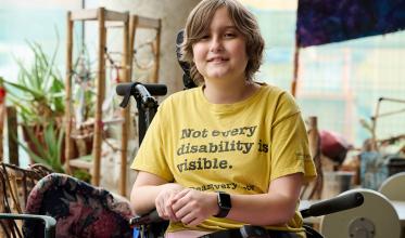 A child with smile on face