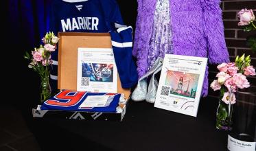 Some sponsorship items in silent auction