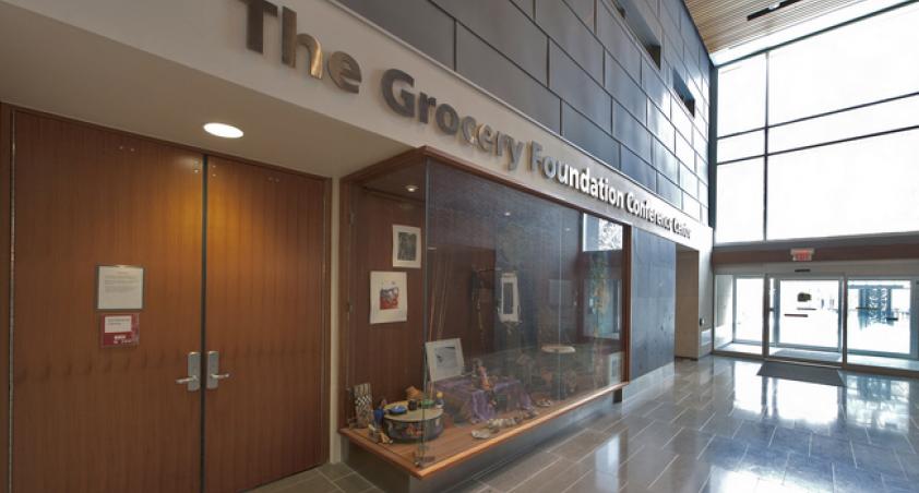 A theatre-style conference centre with state-of-the-art audiovisual system