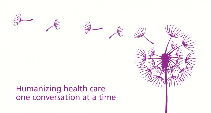 dandelions in purple on white