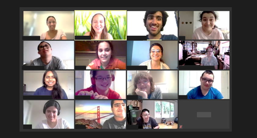 virtual hangout example on Zoom