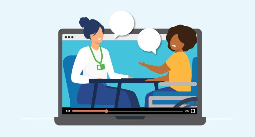 simulation on a screen