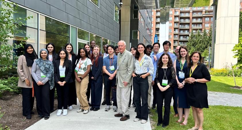 Group photo of the Ward students, Robin and Sophie Ward, Dr. Evdokia Anagnostou and Megan Stewart