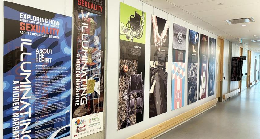 A corridor of exhibition