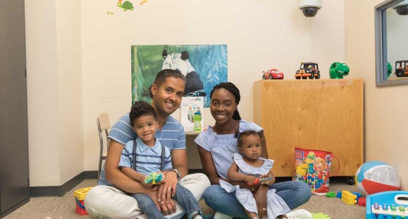Family sitting together