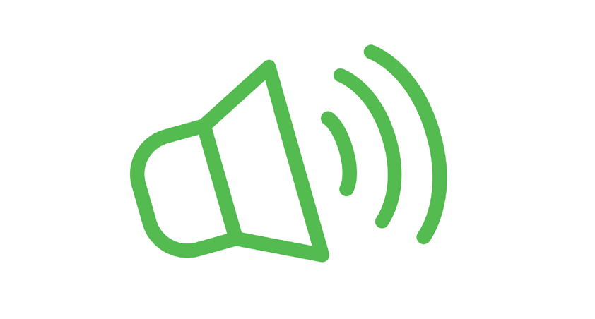 An illustration of a speaker