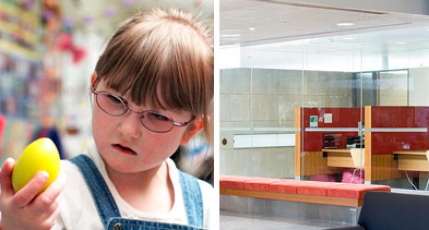 Collage of photos around the hospital