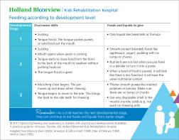Feeding according to developmental level for families