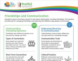 Friendships and communication handout