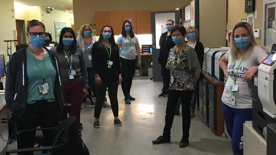 Nurses at work in the inpatient units.