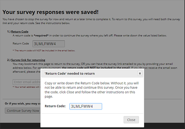 A computer screen with a survey