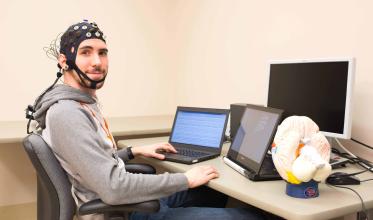 Staff using brain-computer interface 