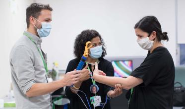 Orthotics and Prosthetics staff talking