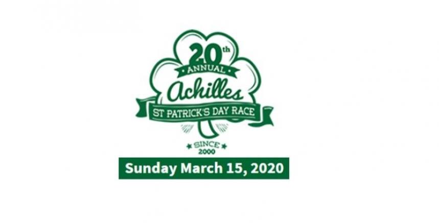 Achilles run logo and date