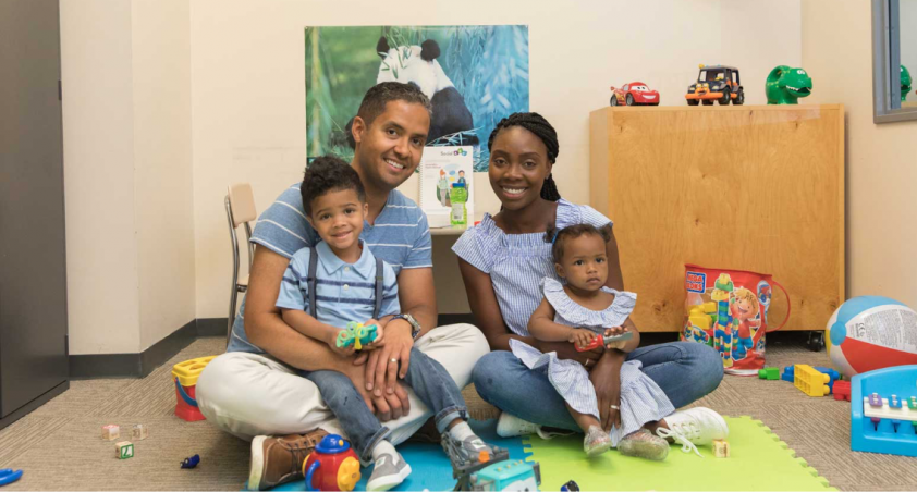 Family sitting together