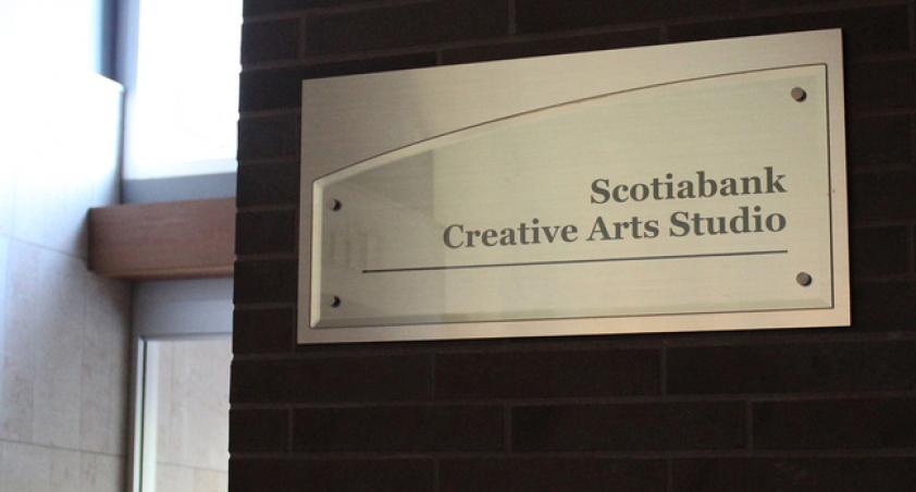 The ScotiaBank Creative Arts Studio is an integral part of the centre for the arts
