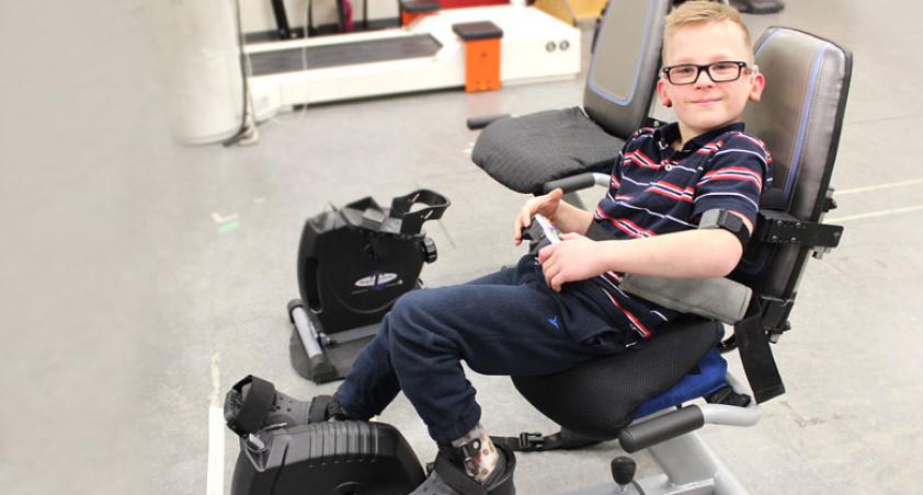 client using a chair