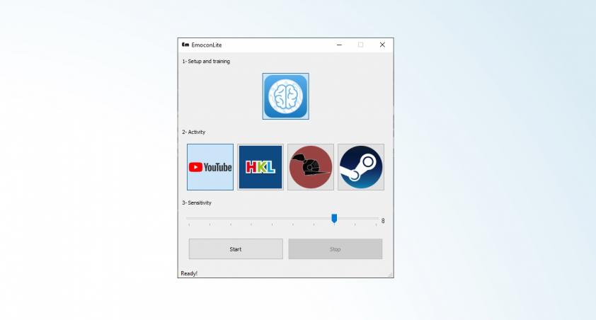 Emocon app interface