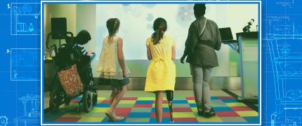 Group of people standing playing ScreenPlay