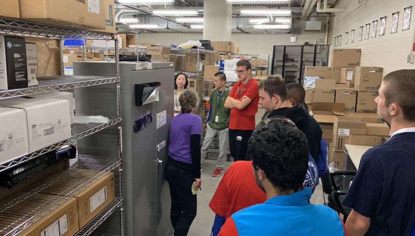 Project SEARCH students on their first day tour.