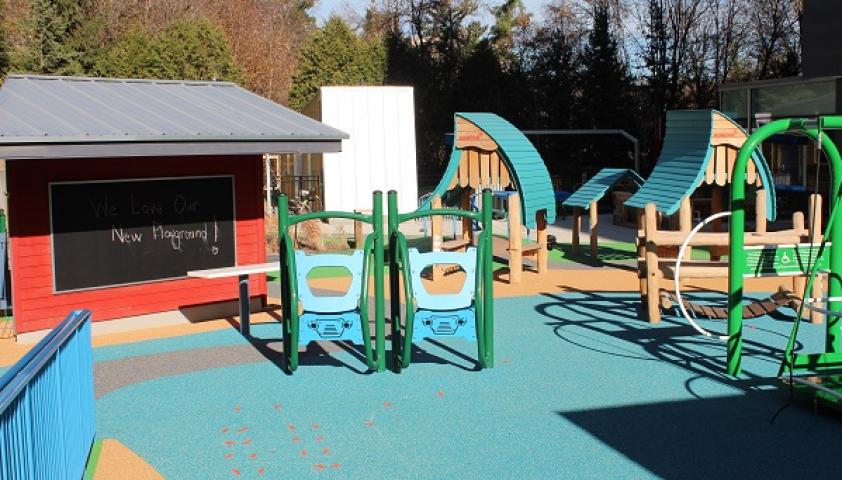 Completed accessible playground at Holland Bloorview