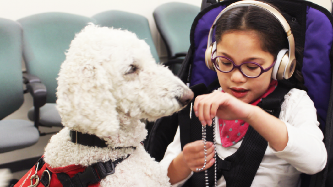 Bella with her dog Kadence.