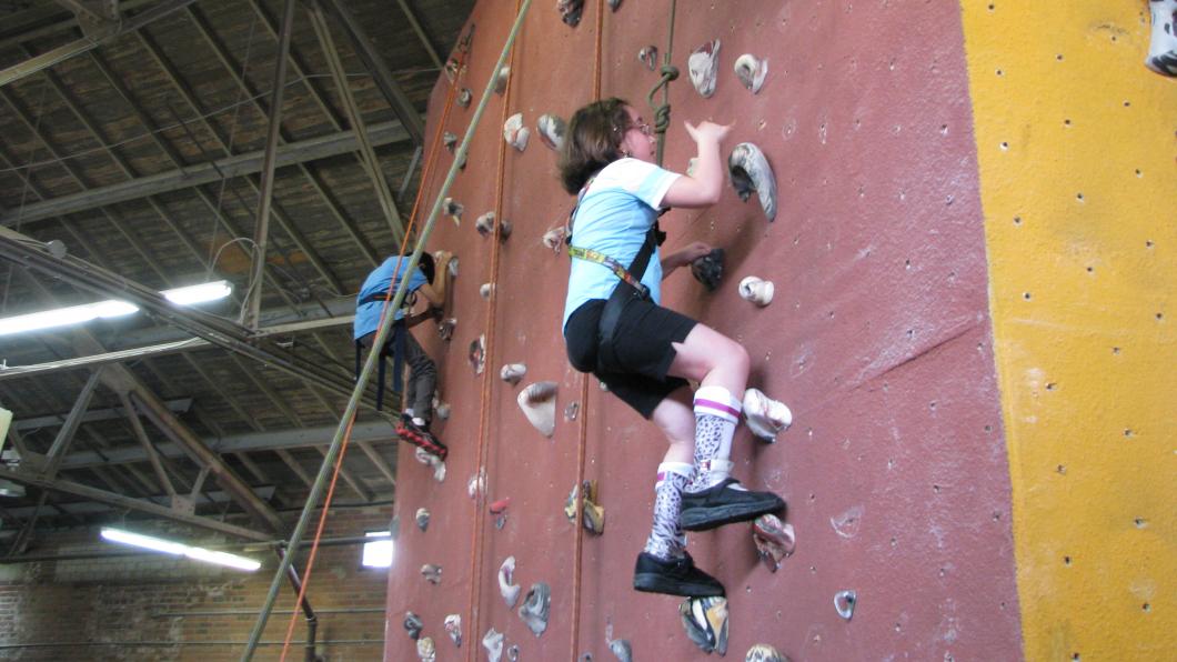 Rock climbing at SportFIT and Recreation Camp